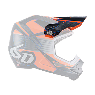 6D Kinder Helmklep ATR-1Y Avenger - Neon Oranje