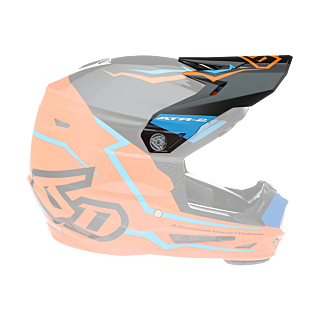 6D Kinder Helmklep ATR-2Y Element - Neon Oranje
