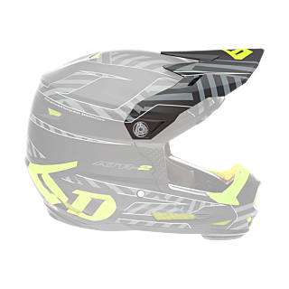 6D Kinder Helmklep ATR-2Y Havoc - Neon Geel / Zwart