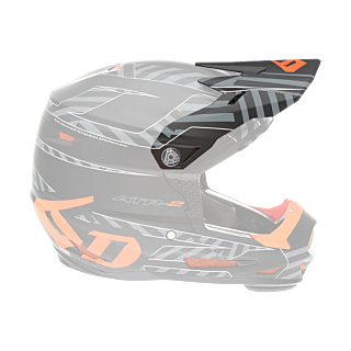6D Kinder Helmklep ATR-2Y Havoc - Neon Oranje / Zwart