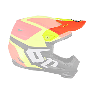 6D Kinder Helmklep ATR-2Y Helo LE - Geel / Oranje / Rood