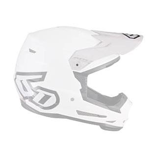 6D Kinder Helmklep ATR-2Y Solid - Glans Wit