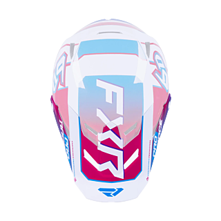 6D Kinder Helmklep ATR-3Y FXR - Blue Razz / Wit
