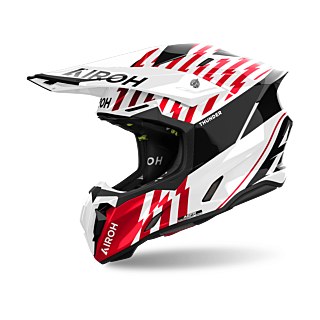 Airoh Crosshelm Twist 3 Thunder - Glans Rood