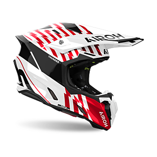 Airoh Crosshelm Twist 3 Thunder - Glans Rood
