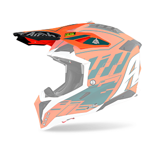 Airoh Helmklep Aviator 3 Rampage - Mat Fluo Oranje
