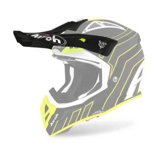 Airoh Helmklep Aviator Ace Art - Mat Zwart / Fluo Geel