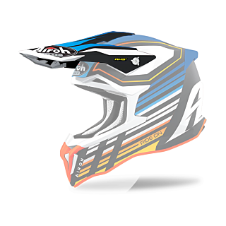 Airoh Helmklep Strycker Shaded - Mat Blauw / Wit / Zwart