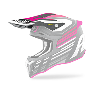 Airoh Helmklep Strycker Shaded - Mat Fluo Roze / Grijs