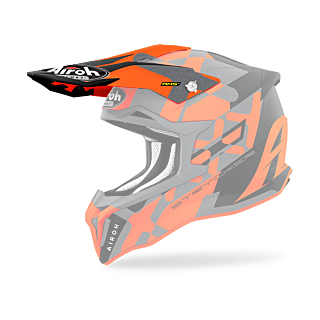 Airoh Helmklep Strycker XXX - Mat Fluo Oranje / Grijs
