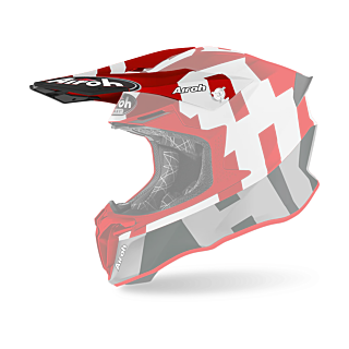 Airoh Helmklep Twist 2.0 Frame - Mat Rood / Wit