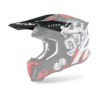 Airoh Helmklep Twist 2.0 Hell - Mat Zwart / Rood