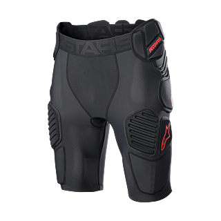 Alpinestars Beschermingsbroek Kort Bionic Pro - Zwart / Rood