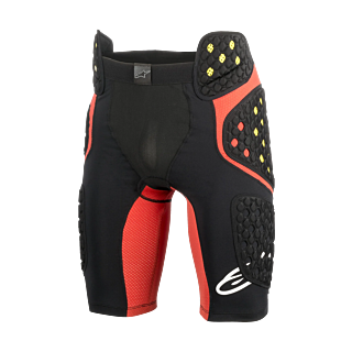 Alpinestars Beschermingsbroek Kort Sequence Pro - Zwart / Rood