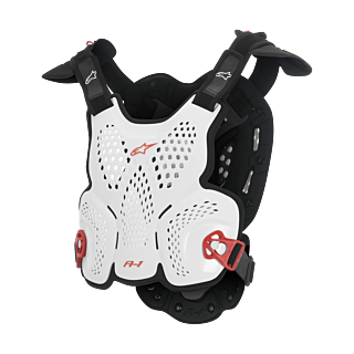 Alpinestars Bodyprotector A-1 - Wit / Zwart / Rood