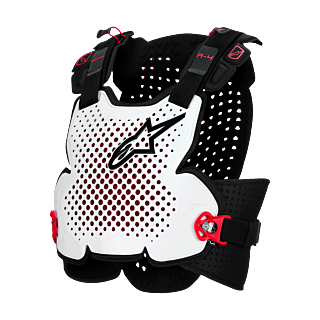 Alpinestars Bodyprotector A-4 Plasma - Zwart / Rood / Wit