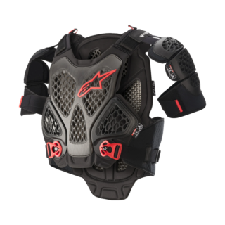 Alpinestars Bodyprotector A-6 - Zwart / Antraciet / Rood