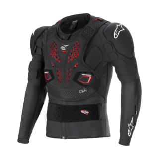 Alpinestars Bodyprotector Vest Zacht Bionic Pro V3 Plasma - Zwart / Rood / Wit