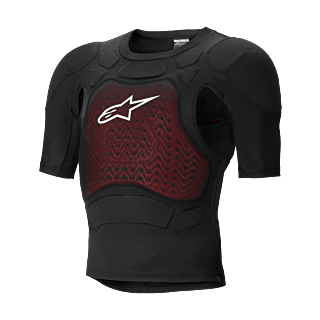 Alpinestars Bodyprotector Zacht Bionic Plasma LT Kort - Zwart / Wit