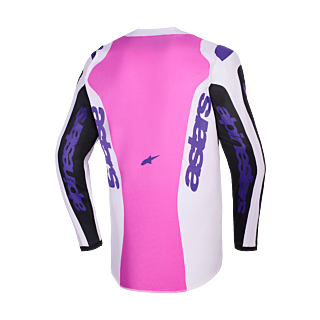 Alpinestars Cross Shirt 2026 Fluid Grid - Zwart / Licht Grijs / Paars