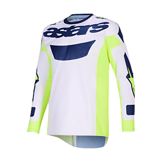 Alpinestars Crosskleding 2026 Racer Air Riway - Licht Grijs / Fluo Geel / Blauw