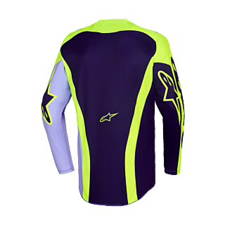 Alpinestars Cross Shirt 2026 Racer Portl - Paars / Fluo Geel