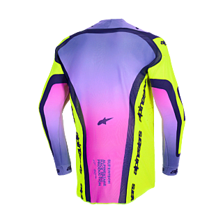 Alpinestars Cross Shirt 2026 Supertech Vista - Geel / Paars / Zwart
