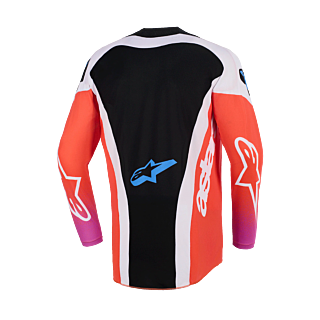 Alpinestars Cross Shirt 2026 Techstar Knif - Licht Grijs / Fluo Oranje / Zwart