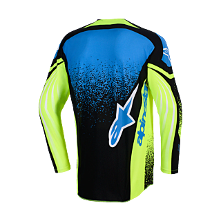 Alpinestars Cross Shirt 2026 Techstar Nomur - Donker Navy / Fluo Geel / Ucla / Blauw