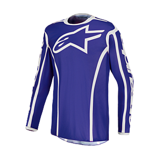 Alpinestars Cross Shirt 2027 Fluid Apex V2 - Deep Blauw / Wit
