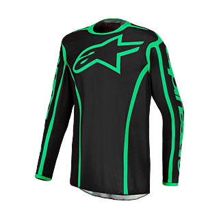 Alpinestars Crosskleding 2027 Fluid Apex V2 - Zwart / Fluo Groen