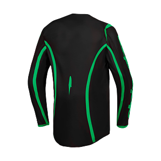 Alpinestars Cross Shirt 2027 Fluid Apex V2 - Zwart / Fluo Groen