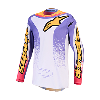 Alpinestars Cross Shirt 2027 Fluid Drag - Licht Lilac / Blauw / Iris / Goud