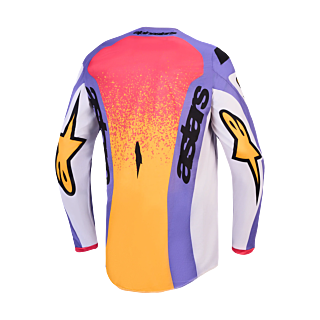 Alpinestars Cross Shirt 2027 Fluid Drag - Licht Lilac / Blauw / Iris / Goud