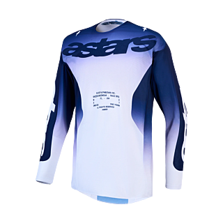 Alpinestars Cross Shirt 2027 Racer Air Amber - Blauw / Navy / Wit