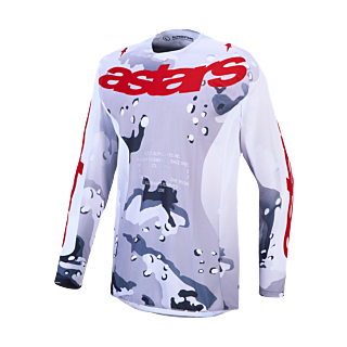 Alpinestars Crosskleding 2027 Racer Air Lone - Camo Grijs / Wit / Fire Rood