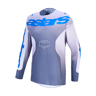 Alpinestars Cross Shirt 2027 Racer Amber - Ash Grijs / Licht Lilac / Ucla Blauw