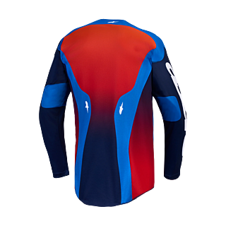 Alpinestars Cross Shirt 2027 Racer Hunt - Strong Blauw / Deep Blauw / Fire Rood