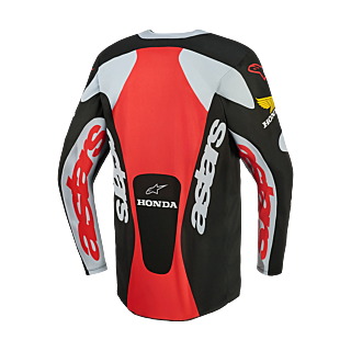 Alpinestars Cross Shirt 2027 Racer Veil Honda - Zwart / Grijs / Rood