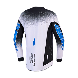 Alpinestars Cross Shirt 2027 Supertech AFD Hiten - Zwart / Licht Lilac / Blithe Blauw