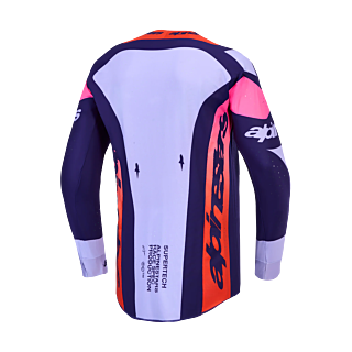 Alpinestars Cross Shirt 2027 Supertech Dyna - Licht Violet / Deep Purple / Fluo Roze
