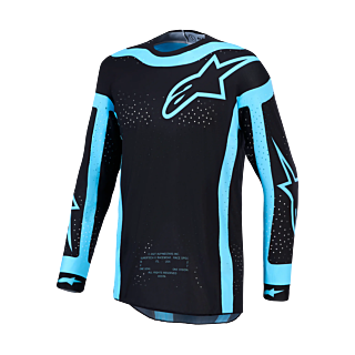 Alpinestars Cross Shirt 2027 Supertech Vesta - Zwart / Turquoise