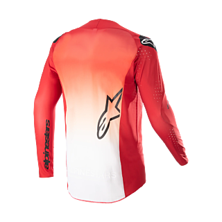 Alpinestars Cross Shirt Supertech Risen - Mars Rood / Wit