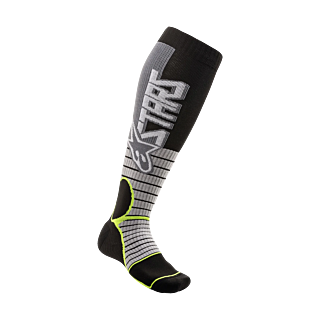 Alpinestars Cross Sokken MX PRO - Grijs / Fluo Geel
