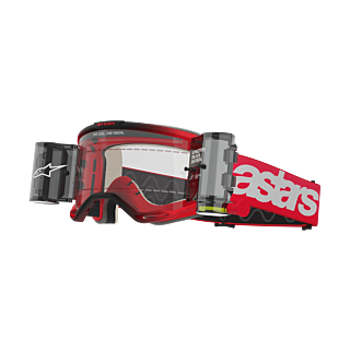 Alpinestars Crossbril Roll-Off Vision 5 Blaze - Rood - Clear Lens