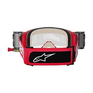 Alpinestars Crossbril Roll-Off Vision 5 Blaze - Rood - Clear Lens