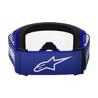 Alpinestars Crossbril Vision 3 Wordmark - Blauw - Clear Lens