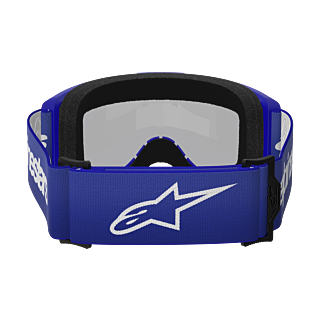Alpinestars Crossbril Vision 3 Wordmark - Blauw - Spiegel Zilver Lens