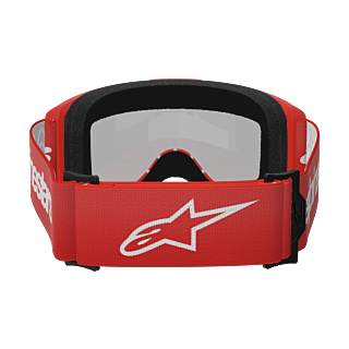 Alpinestars Crossbril Vision 3 Wordmark - Rood - Spiegel Zilver Lens
