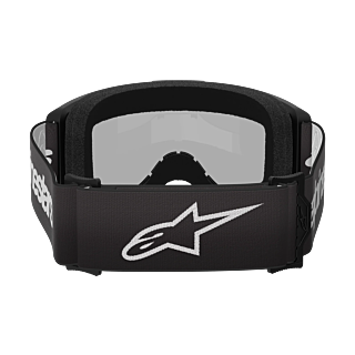 Alpinestars Crossbril Vision 3 Wordmark - Zwart - Spiegel Zilver Lens